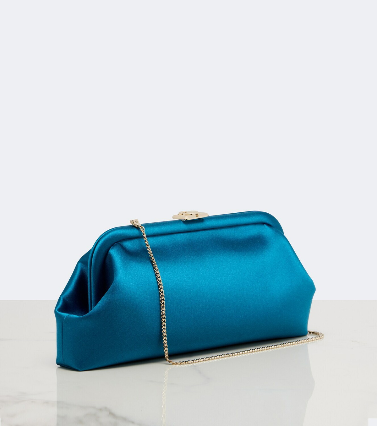 Jimmy Choo Skylar satin clutch