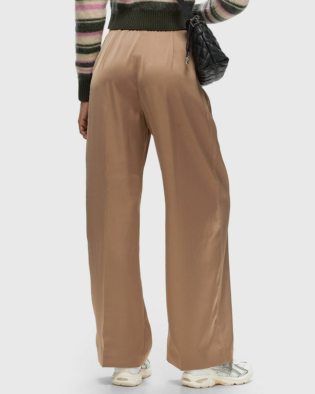 Stine Goya Wide Leg Long Pants Beige Casual Pants