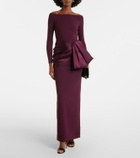 Solace London Kori satin-trimmed gown