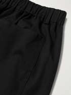 FRAME - Relaxed Straight-Leg Cotton Trousers - Black