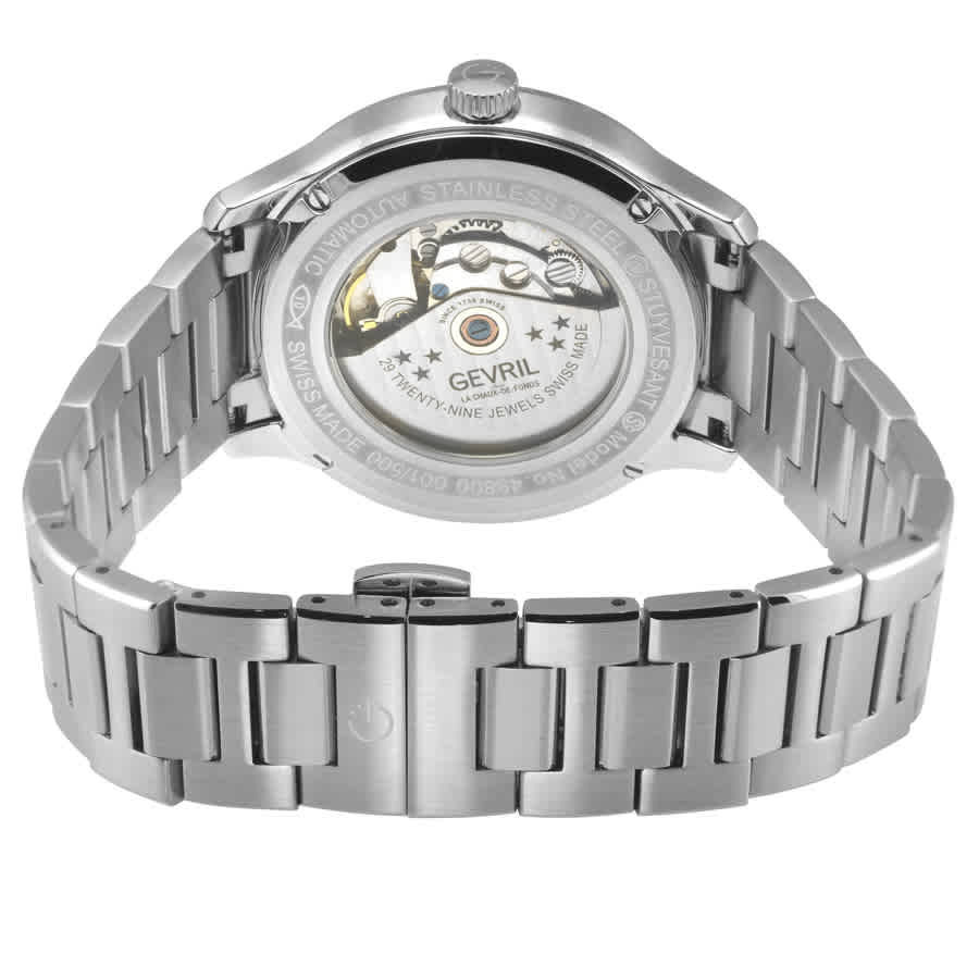 Gevril Stuyvesant Automatic Blue Dial Mens Watch 49802B