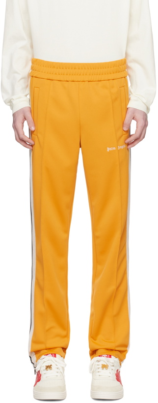 Photo: Palm Angels Yellow Striped Track Pants