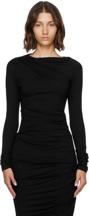 Photo: Entire Studios Black Drape Top