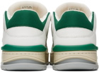 Axel Arigato White & Green Area Lo Sneakers