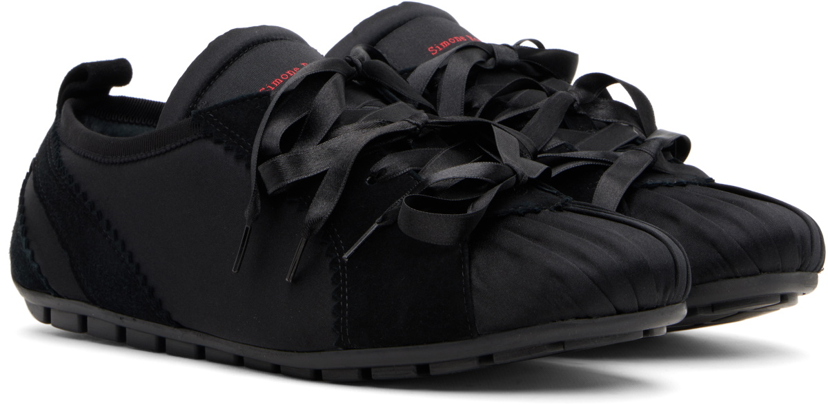 Simone Rocha Black Ballerina Grip Sneakers