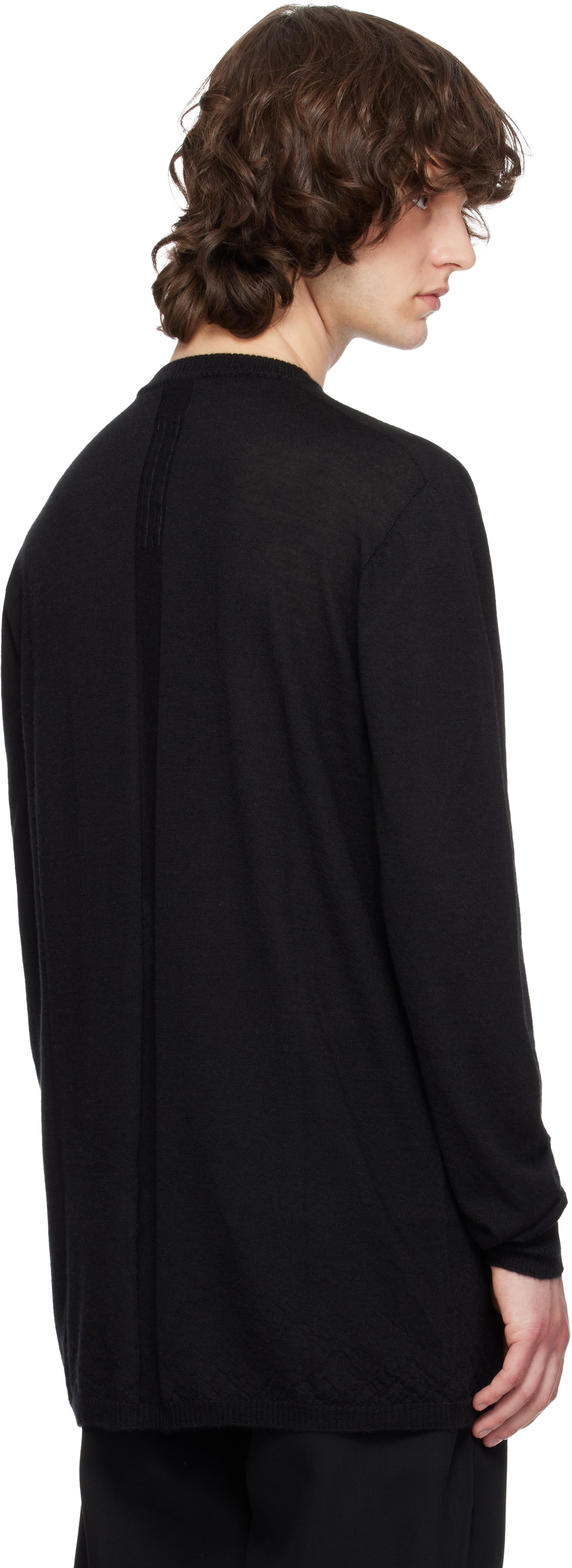 Rick Owens Black Temple Oversized Level Sweater