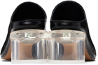 MM6 Maison Margiela Black Anatomic Heeled Mule Sandals