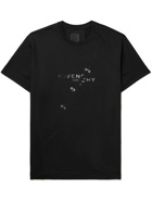 GIVENCHY - Oversized Logo-Print Cotton-Jersey T-Shirt - Black