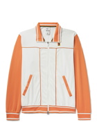 Nike Tennis - Court Heritage Logo-Appliquéd Colour-Block Tech-Jersey Tennis Jacket - Orange