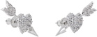 SHUSHU/TONG YVMIN Edition Fully Inlaid Heart Arrow Earrings