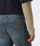 Miu Miu Faded straight jeans