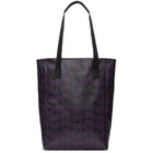 Needles Black and Purple PVC Papillon Tote