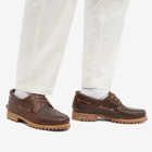 Timberland Men's Authentic 3 Eye Classic Lug Shoe in Medium Brown Full Grain
