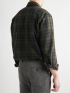 Sid Mashburn - Checked Cotton-Flannel Shirt - Green