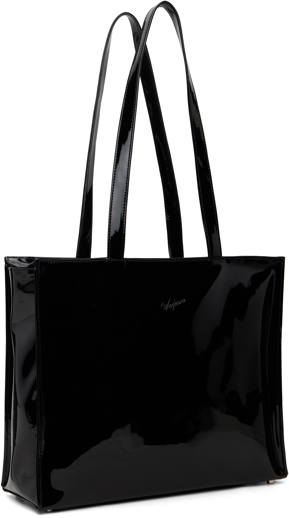 VAQUERA Black Trompe L'Oeil Tote