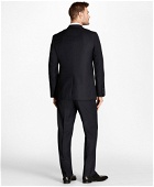 Brooks Brothers Men's Regent Fit Blue Herringbone 1818 Suit | Navy