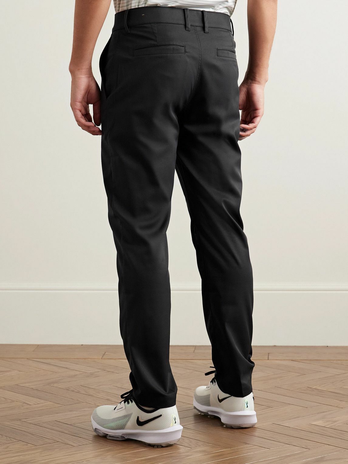 Nike Golf Tour Repel Slim Fit Tech Herringbone Twill Golf Chinos Black Nike Golf