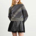 TOGA ARCHIVES Women's TOGA Regimental Knit Pullover in Grey