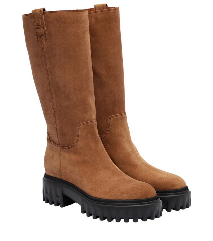 Photo: Hogan H700 Stivali suede knee-high boots