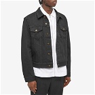 Saint Laurent Men's Denim Jacket in Worn Black