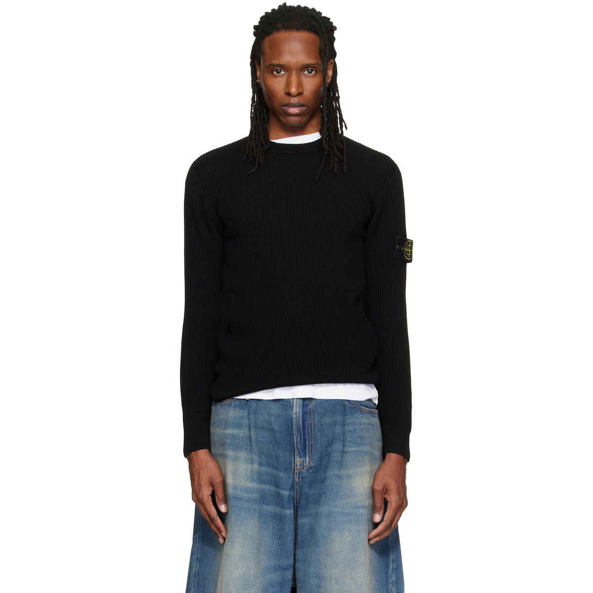 Stone Island Black Zip Sweater Stone Island