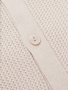 Agnona - Ribbed Cotton, Linen and Cashmere-Blend Shirt - Neutrals