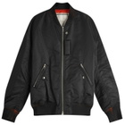 Wooyoungmi Men's Box Logo MA1 Jacket in Black