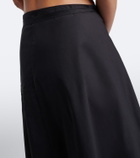 SIR Klara asymmetric cotton midi skirt