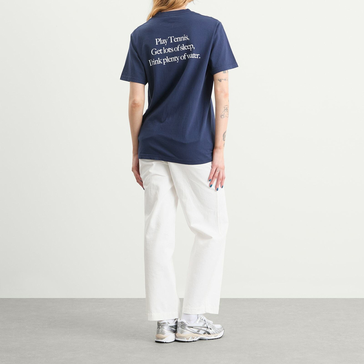 Sporty & Rich Women's Play Tennis T-Shirt in Dark Navy