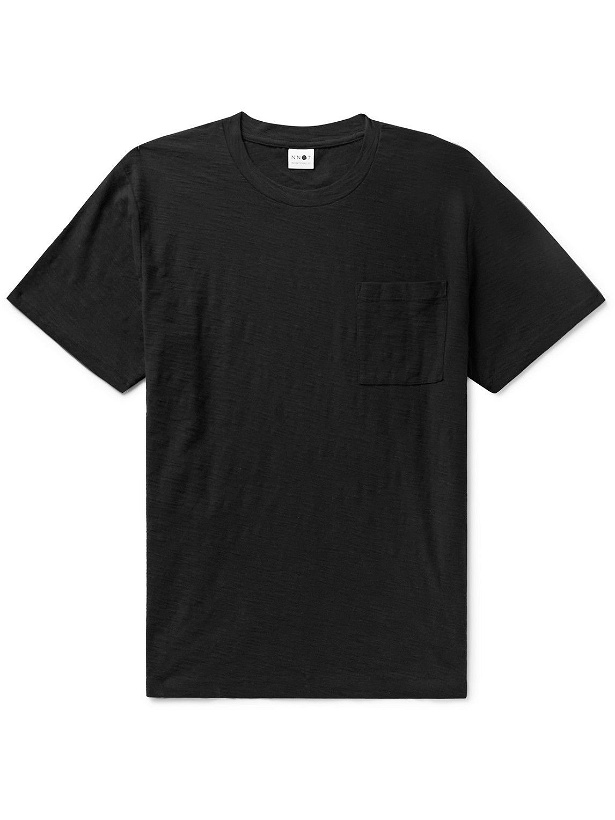 Photo: NN07 - Aspen Slub Cotton-Jersey T-Shirt - Black