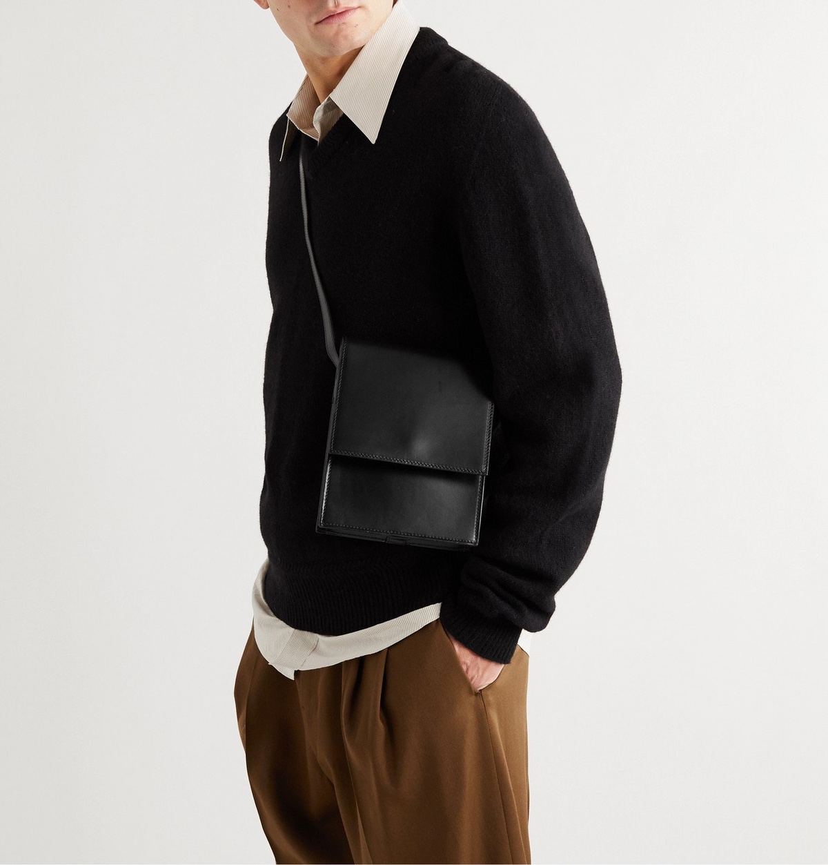 Lemaire - Leather Messenger Bag - Black Lemaire