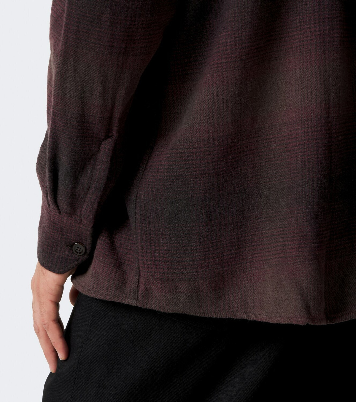 Our Legacy Above checked cotton-blend shirt
