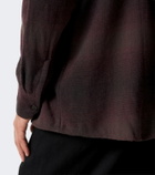 Our Legacy Above checked cotton-blend shirt