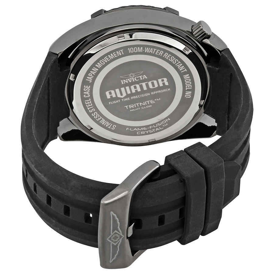Invicta Aviator Black Dial Mens Watch 28078