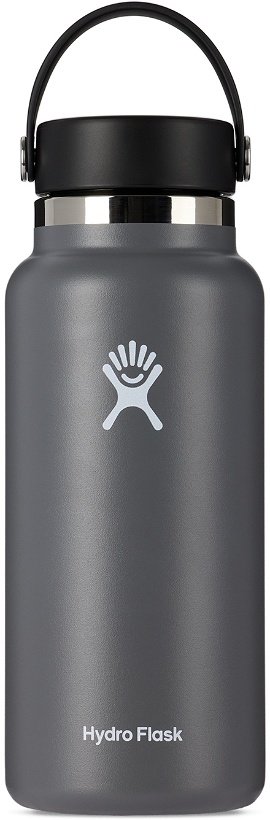 Photo: Hydro Flask Gray Wide Mouth Bottle, 32 oz