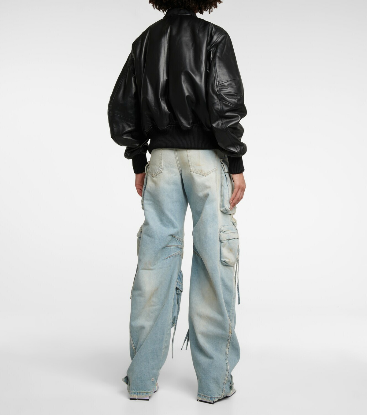 The Attico - Anja leather bomber jacket The Attico