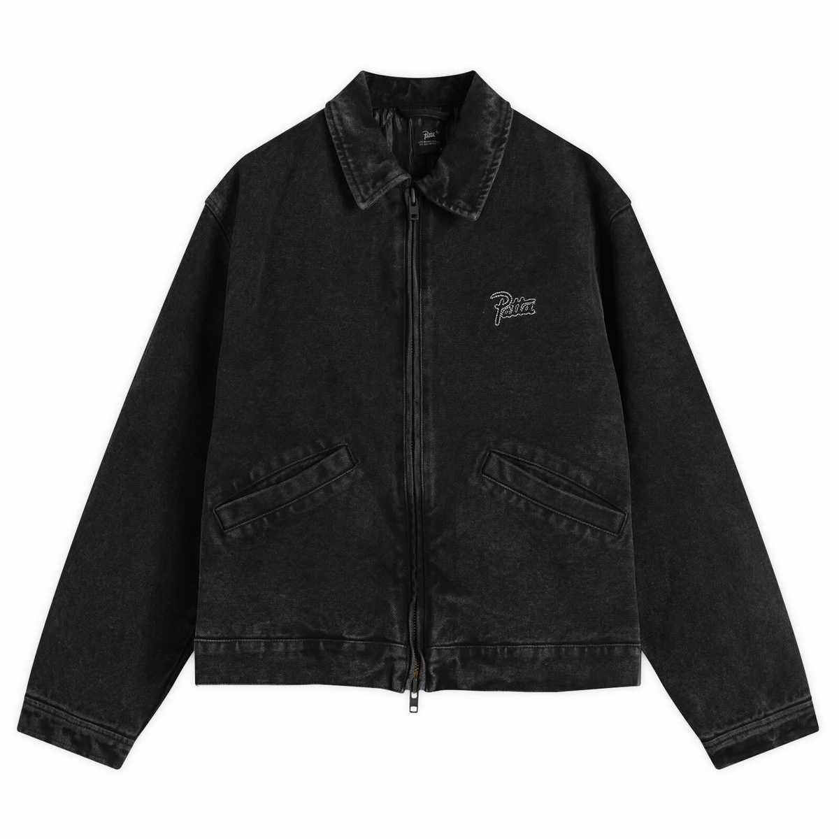 Patta Men's Washed Canvas Jacket in Black