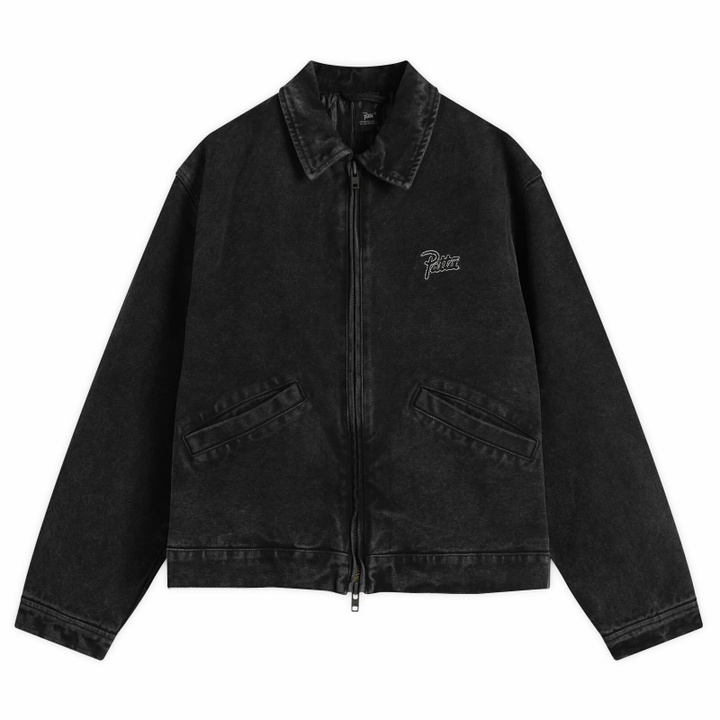 Photo: Patta Men's Washed Canvas Jacket in Black