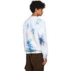 Sasquatchfabrix. White and Multicolor Painted Vintage Sweatshirt