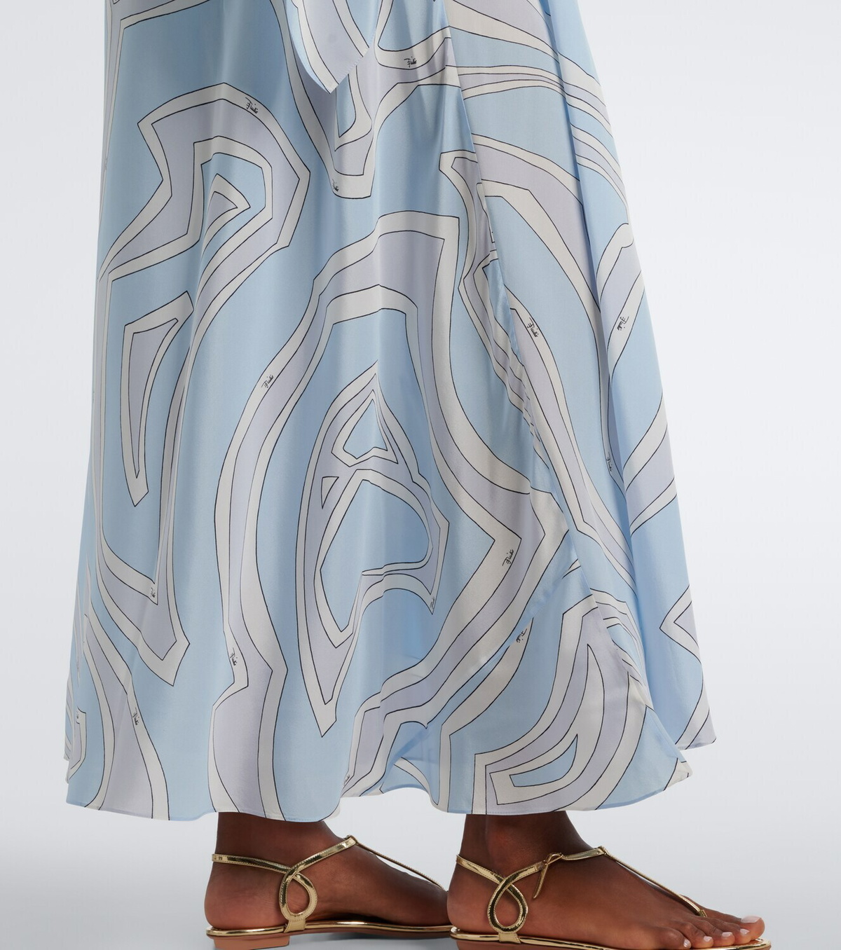 Pucci Labirinto silk crêpe de chine kaftan