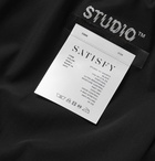 Satisfy - Studio Slim-Fit Layered Stretch-Jersey Shorts - Black