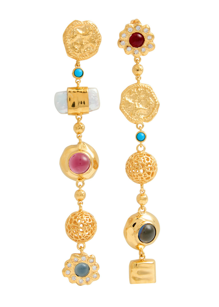 Joanna Laura Constantine Mismatched 18kt Gold-plated Earrings - One Size
