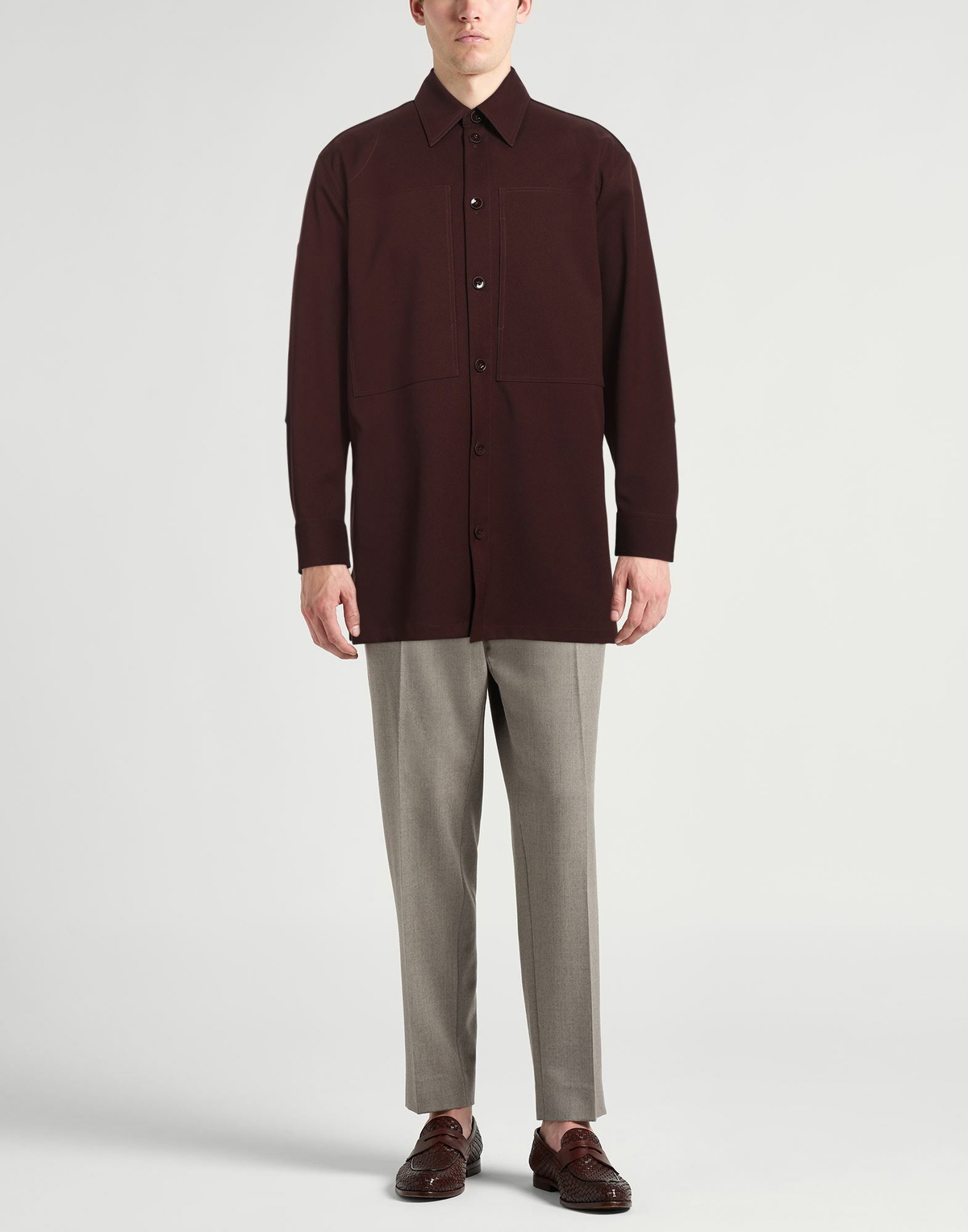 Jil Sander Mens Shirt in Brown