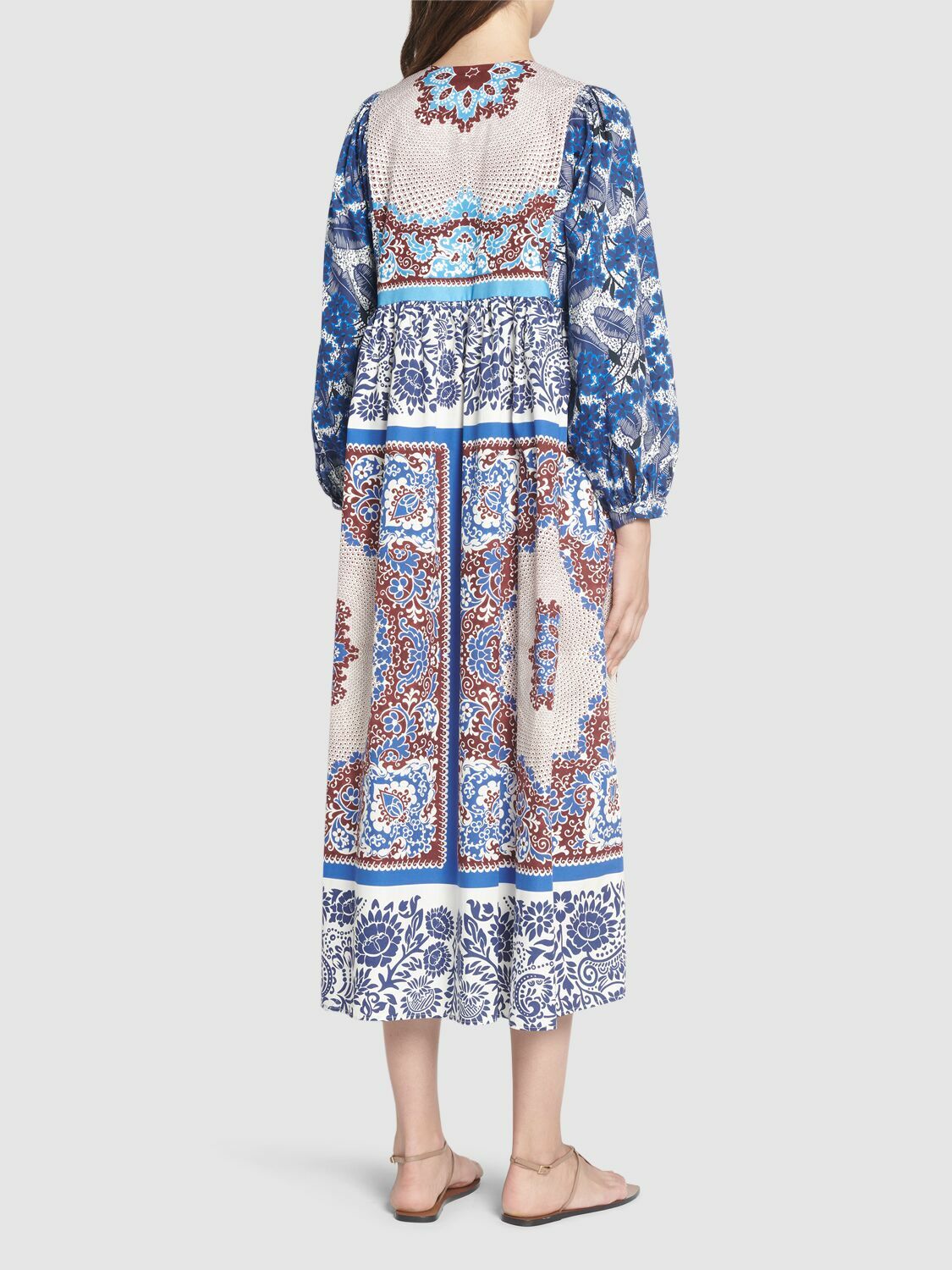 DT Intrend☆WEEKEND MAX MARA「GHIOTTO」コットンドレス WEEKEND MAX MARA Ghiotto Printed Cotton Poplin Midi Dress