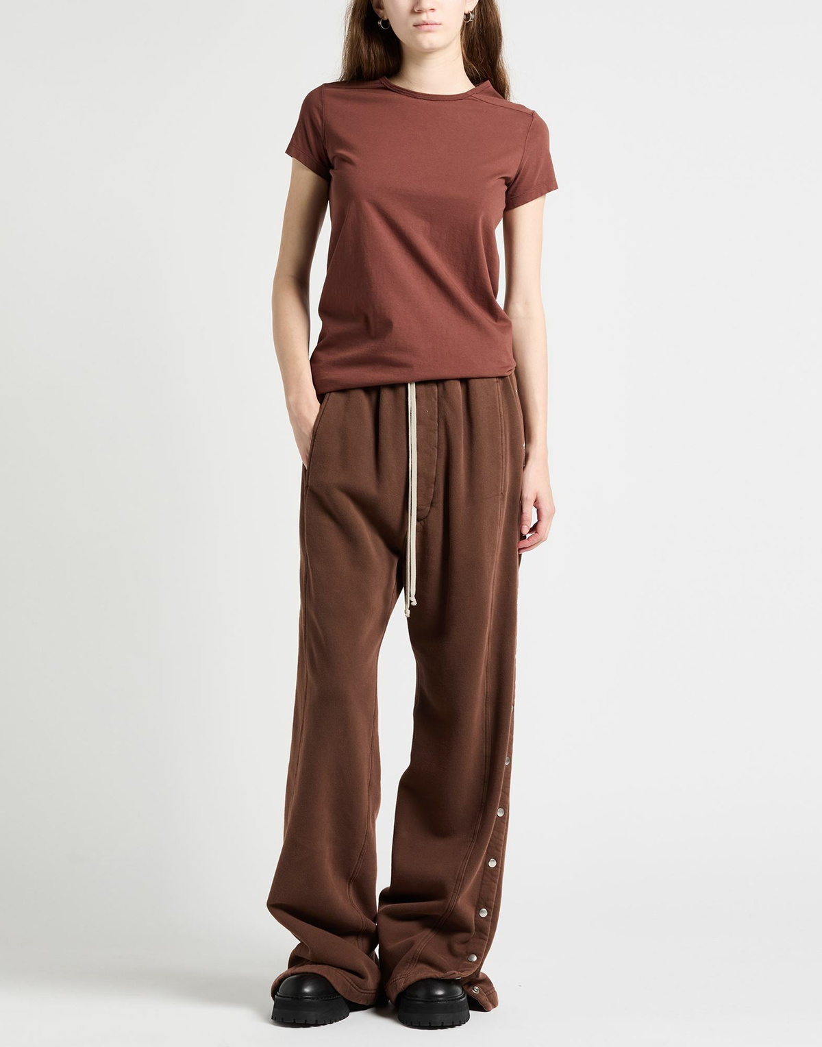 Rick Owens Womens T-shirt in Brown