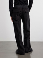 Rick Owens - Dietrich Straight-Leg Cotton-Twill Drawstring Trousers - Black