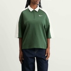 Nike Women's Sports Polo Top in Fir/Sail