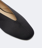 Le Monde Béryl Olympia embellished satin ballet flats