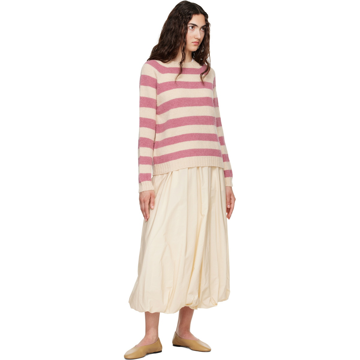 Weekend Max Mara Pink & Off-White Ghiacci Sweater