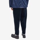 Beams Plus Men's 2 Pleat Corduroy Pant in Navy